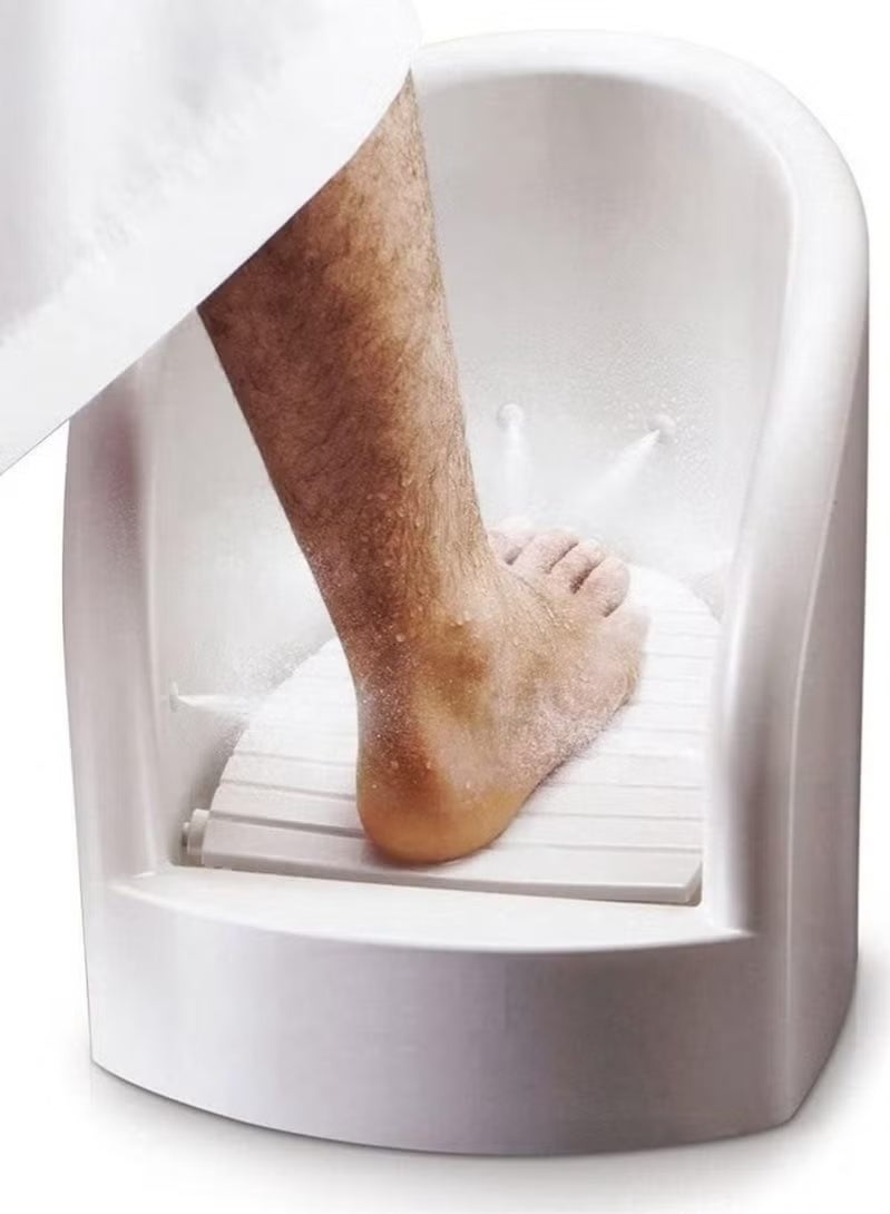 إنوف إن مكة آلة وضوء ذكية أوتوماتيكية لتسهيل أداء الوضوء بدون انحناء، مناسبة لكبار السن وذوي الاحتياجات الخاصة، موفرة للمياه وسهلة الاستخدام، كاملة الملحقات وجاهزة للتركيب، مثالية للمنازل والمساجد والمصليات، تساعد على غسل القدمين واليدين بأمان وراحة. - Image 2